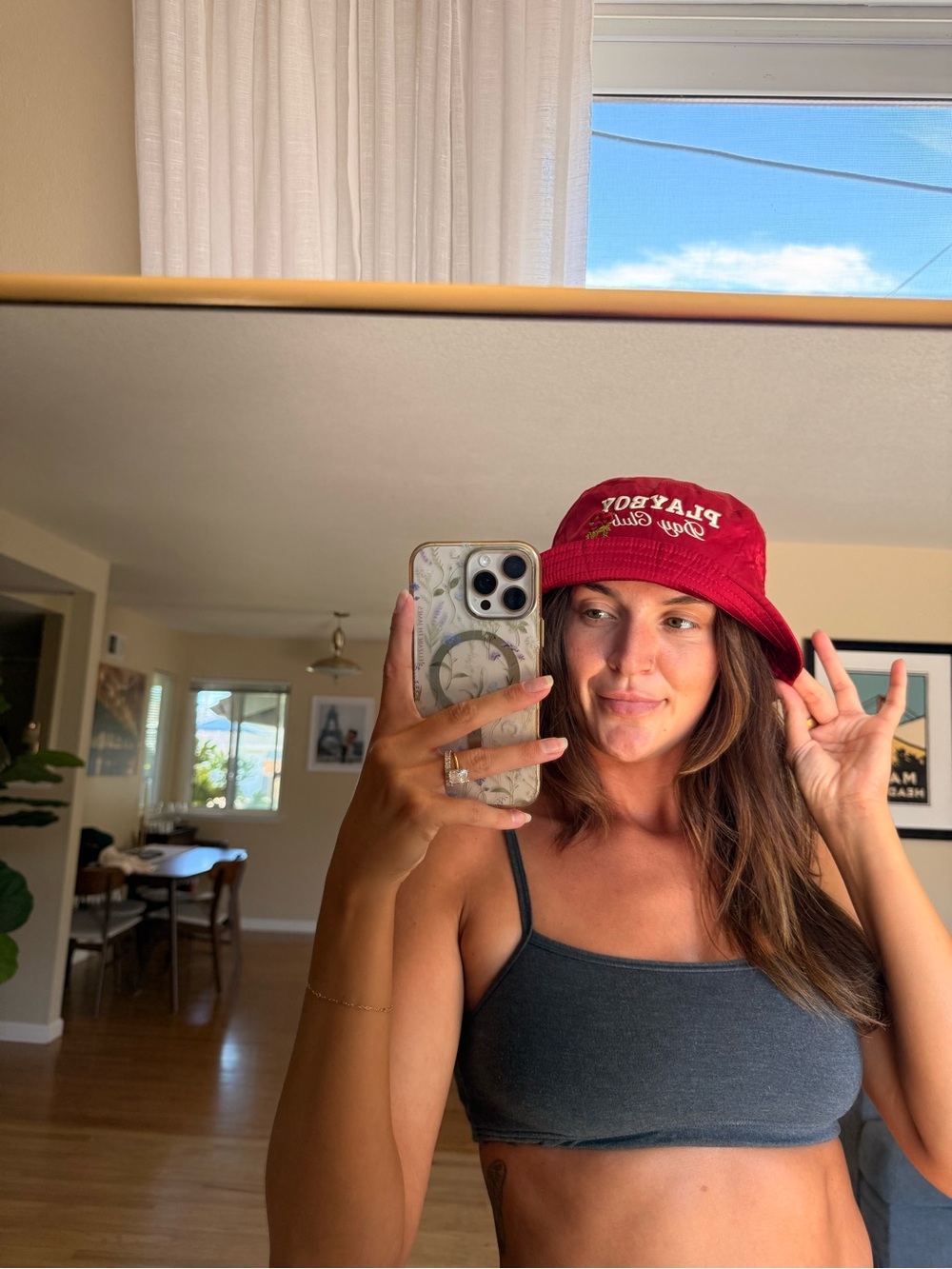 Red Bucket Hat - PlayBoy Bucket Hat